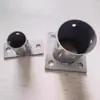 Conector de Base Fixa Redonda Sem Solda Tubo de Aço Inoxidável Galvanizado Suporte de Carga Anti-corrosão Pé de Pilar de Treliça de Madeira para Uvas Capa
