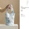 Bolsa de Almacenamiento para Juego de Té, Bolsa para Juego de Té de Viaje al Aire Libre, Bolsa de Almacenamiento Redonda Grande Tipo Cubo, Bolsa Portátil para Almacenamiento de Juego de Té