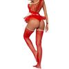 Raso Huan Novo Natal COS Vestido Sexo Lingerie Coelho Uniforme Tentação Sexy Comércio Exterior Quente Puro Desejo Pijama