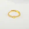 Anillo de apertura ajustable de cobre con incrustaciones de circonita, 26 letras del alfabeto inglés, joyería de moda de alto nivel y temperamento, para cruzar fronteras