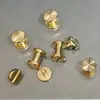 Cara de Girasol Cara de Latón Diámetro 8mm Color Natural Remache Tornillo Accesorios para Cinturón Remache para Llave de Coche