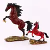 Caballo de Guerra Pintado de Latón - Éxito Instantáneo Caballo del Zodiaco Adorno Decorativo para Oficina en Casa