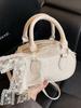 Bolso Boston portátil, sencillo, bonito y de alta gama, estilo coreano, estilo dulce, con relieve, informal, combinable, estilo occidental, para mujer.