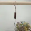 Gancho S Multifuncional de Madeira de Faia Gancho para Pendurar em Lojas de Roupas Prendedor de Roupa Redondo de Madeira Suporte para Lenços Clipes de Exibição de Roupas Argola de Madeira
