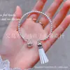 Celebridade da Internet Novo Lançamento Pulseira de Sino de Bênção de Um Passo Feminina Antiga Combina com Tudo Namorada Casal Par de Pulseiras Ajustáveis