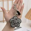 Chaveiro de Flor de Ameixa Hot Diamond Transfronteiriço Moda e Fofo Acessórios Pingente de Bolsa Franja Pingente de Carro Tulipa Criativa