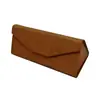 Caja Plegable para Gafas de Sol con Veta de Madera Estuche para Gafas Caja de Almacenamiento Logo Imprimible Portátil para Hombres y Mujeres