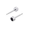Aretes de Plata Esterlina S925, Aretes Especiales para Perforación de Oreja, Previenen la Inflamación y Perforación de Oreja Indolora, Punta de Aguja Previene la Obstrucción