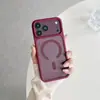 Funda de teléfono anticaíble dos en uno semitransparente esmerilada adecuada para Apple 17ProMax, cubierta protectora Magsafe simple