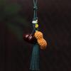 Caqui, Cacahuate, Palo de Rosa, Colgante de Madera de Sándalo, Accesorio para Colgar en el Coche, Accesorio, Adorno de Mano, Regalo de Madera