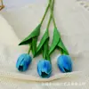 Tulipán, flor falsa, decoración del hogar, tacto de PU, flor artificial, foto de simulación, fábrica de flores falsas, ramo de boda al por mayor