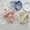 Liquidación Nuevo Estilo Dulce y Femenino Pañuelo para la Cabeza Encaje Francés Bufanda Triangular Decoración para Fotos de Vacaciones de Verano