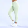 Calça de cintura baixa sem costura de nove pontos com franzidos na cintura e levantamento de quadril, três seções, para Amazon, calça de yoga, calça fitness