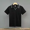 Camisa polo casual de verano para hombre, manga corta, marca de moda, cuello, camiseta para hombre, 2023, color de moda, combinación, top con cuello en V