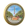 Puntos Escénicos de Hainan Tianya Haijiao Medalla Conmemorativa de Relieve Metálico Turismo de la Ciudad Puntos Escénicos Más Vendidos Monedas Conmemorativas Circundantes de Wenchuang