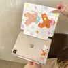 Capa Case Puppy Star Flower Dobra Y para Tablet iPad 10ª/11ª Geração 10.2/9.7 Polegadas com Porta-Caneta Fofa