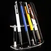Suporte de acrílico para display de papelaria para canetas, canetas esferográficas, canetas tinteiro, formato curvo GD0130, alta transparência