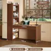Escritorio de esquina con estantería y librero, mesa integrada para dormitorio, tocador, escritorio de escritura, escritorio de esquina para computadora, escritorio de estudio para estudiantes en casa