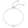 Pulsera de Corazón de Melocotón de Nuevo Estilo Transfronteriza Chapada en Oro Real de 18K Diseño Minimalista de Nicho Joyería Versátil para Parejas