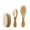 Cepillo de lana pura de haya cepillo para champú de bebé cepillo vintage para cabeza de aceite cepillo de tallado para cortar el pelo cepillo para el pelo limpieza de peluquería pelo roto