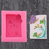 Molde de Azúcar Flip Flor de Girasol DIY Sirena Flor Hada Molde de Yeso para Aromaterapia Jabón Vela Molde Decorativo de Silicona