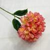 Flor Artificial Bordes Tostados Individuales Hortensia Transfronteriza Borde Quemado Hortensia Falsa Flor Falsa Material para Pasador de Cabello Hortensia Flor de Seda No Tejida