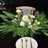 Aniversário Casamento Festa Banquete Jantar Mesa Flor Acabada Comércio Exterior Mesa de Jantar Flor Encosto da Cadeira Flor Decoração de Casamento Flor Artificial Atacado