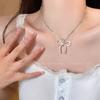 Outlet de fábrica ~ Collar de Mariposa Dulce Femenino Ins Tendencia Nicho Sentido de Diseño Avanzado Hebilla Segura Cadena para Clavícula Accesorios Femeninos