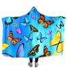 Manta con Capucha de Franela Personalizada, Manto Chal con Estampado Navideño para Adultos, Manta Gruesa Perezosa de Halloween