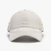 Boné de Baseball Vintage Lavado Estilo Coreano Retrô com Bordado de Letras para Homens e Mulheres, Estilo de Rua Primavera e Verão, Boné com Borda Desfiada Personalizada