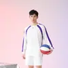 Conjunto de Uniforme de Bádminton y Tenis de Mesa, Ropa Deportiva Casual Unisex, Manga Larga de Secado Rápido para Entrenamiento de Tenis y Voleibol con Estampado