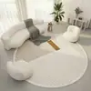 Alfombra de Sala de Estar Simple Limpiable Sin Lavar Sofá de Cuero Mesa de Café Esterilla Impermeable Antideslizante Recortable Silla Gamer Alfombrilla Aislante de Sonido