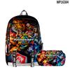 Mario Kart World Mario Kart World Hermanos Mochila Escolar Mochila Hombro Estuche de Lápices de Doble Capa Juego de Dos Piezas
