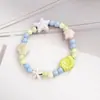 Pulsera de cerámica de Jingdezhen, nueva y que no se decolora, para estudiantes mujeres, pulsera de cuentas de estilo antiguo, pulsera de cerámica fresca y moderna
