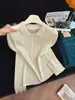 Versátil y elegante top de punto con cuello polo para mujer, nuevo modelo otoño 2026, estilo Hong Kong, juvenil y elegante, manga larga