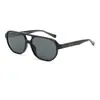 Gafas de sol Retro de Doble Puente de Estilo Nuevo Europeo y Americano Transfronterizas para Hombre, Gafas de Sol de Moda para Mujer, Gafas de Sol de Marco Grande de Alta Gama