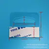 Gancho Adesivo Auto-Adesivo Transparente Redondo com Furo Triangular para Animal de Estimação Gancho de Furo de Avião de PVC com Ponto de Interrogação Caixa de Embalagem Gancho Adesivo Forte
