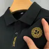 (Se admite la entrega en una sola pieza) Camiseta de manga corta para hombre de verano bordada talla grande polo shirt moderna de negocios Comercio exterior Al por mayor