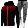 Nuevo cárdigan casual con capucha para hombre de otoño e invierno, suéter con estampado 3D, traje para hombre al por mayor