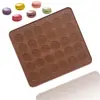 Jane beauty spot 30 furos redondo pad de macaron DIY silicone pad de macaron 29*26cm jogo americano de cozinha