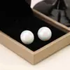 Corea del Sur simples estilo francés elegantes pendientes de celebridad de Internet versátiles para uso diario pendientes de perla grande coloridos geométricos pendientes para mujer