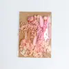 Decoración artesanal DIY mixta, set de flores eternas y flores secas, material para marco de fotos DIY, material de flores, bolsa para repujado