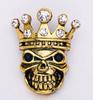 Broche de Halloween europeu e americano 2023, broche de caveira de liga de zinco, broche de óleo personalizado pelos fabricantes