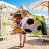 Toalla de playa de fútbol temática de la Copa del Mundo 2026 México-EE. UU., toalla de baño para playa al aire libre de verano, yoga