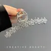 Presilha de Cabelo Metálica Grande de Tubarão da Moda para Mulheres com Acabamento de Luxo, Novo Acessório para o Cabelo para a Parte de Trás da Cabeça