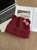 ¡Tan lindo! Nuevo gorro de punto grueso, cálido, con temática de gatos para mujer, estilo coreano, dulce y versátil, para otoño e invierno