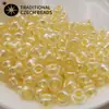 Cuentas de Semilla Preciosa Importadas de Chequia, 4 mm, Núcleo Teñido Perlado de Unicornio para Pulseras, Collares y Accesorios de Joyería Hechos a Mano