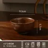 Louças Cerâmicas Rústicas Estilo Wabi-Sabi para Hotéis e Pousadas, Tigelas de Arroz e Conjuntos de Xícaras de Chá Vintage, Conjuntos Personalizados de Tigelas, Pratos e Colheres para Uso Doméstico