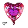 Globo de Película de Aluminio Español de Amor de 18 pulgadas Amor Día de San Valentín Chino Boda Arreglo de Globos Romántico para Confesión