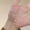 Collar de acero y titanio con letra H para mujer, elegante, combinable con todo, cadena para clavícula, accesorios para celebridades cibernéticas.